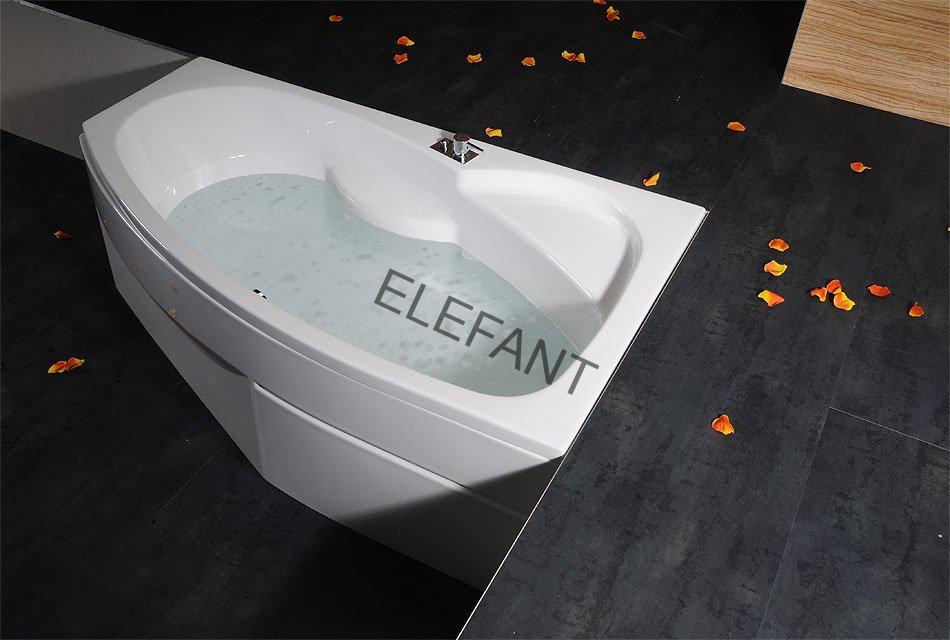 MAMBA R asymetrická vana 170x100x44cm, bílá